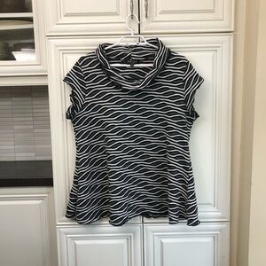 Red Coral women’s striped top